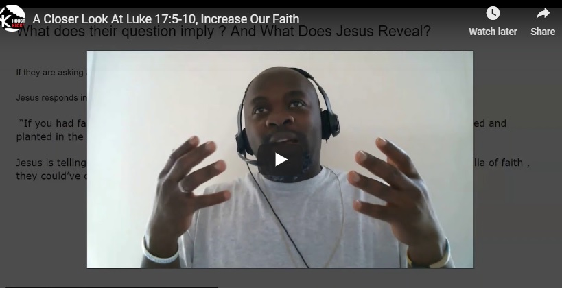 A closer look at luke 17, 5 to 10 increase our faith