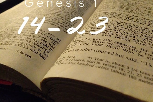 Genesis 1: 14-23 exposition