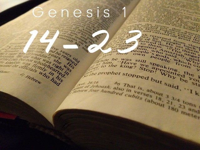 Genesis 1: 14-23 exposition