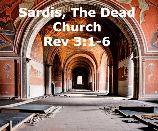 Sardis, the dead church revelation 3, 1 to 6