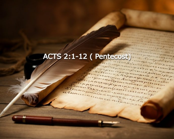 the book of acts chapter 2, 1 to 12